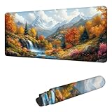 【REGALOS EXCELENTES Y ATRACTIVOS】: Esta alfombrilla de escritorio utiliza tecnología de impresión avanzada, con colores intensos y brillantes y patrones exquisitos, que combinan un toque decorativo y artístico. Añada un toque artístico a su vida y sea el regalo perfecto para niños, colegas, familiares y amigos