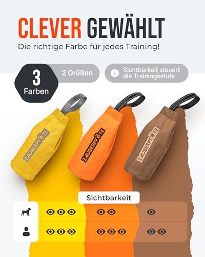 ZAUBERPFOTE Futterbeutel 'Joy' - Mit wasserfestem YKK® Reißverschluss - Apportierbeutel für Hundetraining - Ideal für Leckerlies – Praktische & robuste Leckerlitasche für Hunde