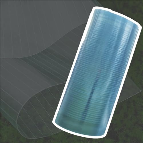 planchas transparentes tejados Paneles De Techo De Policarbonato, Paneles De Techo De Pérgola Livianos 1 2 4 5 8 10 12 15 16 18 20 M De Longitud, Lámina Transparente(W 0.5m,L 20m)