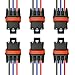 3 Pack Polaris Bus Bar Connectors – Pulse Bar Power Plug Harness for Ranger XP 1000 / RZR / RS1 / General 2018–2025 (Black Blue Red)