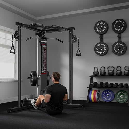 Image of CC01 Cable Crossover Machine with High and Low Pulley System, Functional Trainer with Pull Up Bars and Optional Bundle, Cable Machine for Home Gym Power Workout