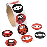 Ninja Sticker Roll - 100 stickers per roll