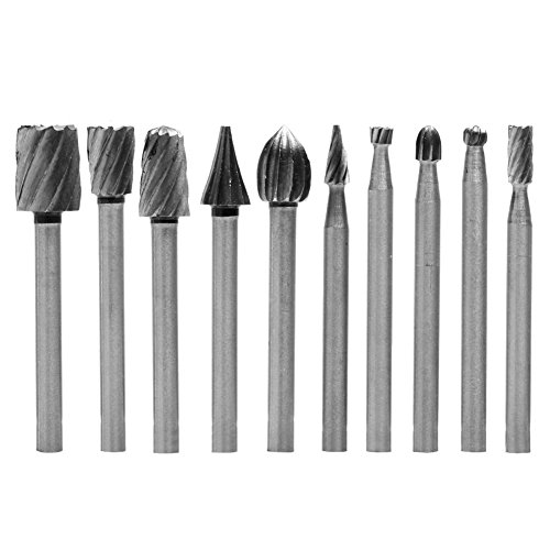 Lot de 10 limes rotatives électriques pour le travail du bois, lime de travail du bois, limes et râpes pour le travail du bois