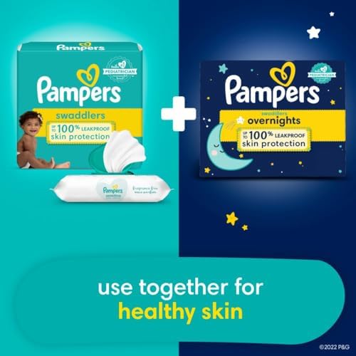 Pampers Swaddlers Diapers, Size 2 (10-22 lbs), 144 Count, Absorbent, Keeps Baby Dry and Comfortable, Skin Safe Disposable Baby Diaper - View 8