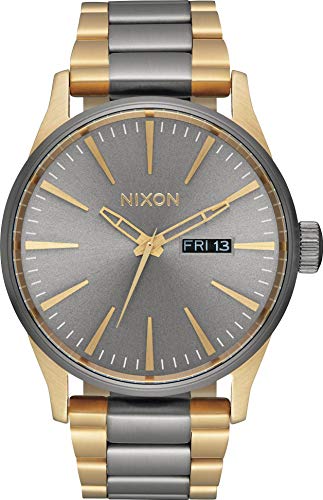 NIXON Sentry SS montre homme en acier inoxydable noir