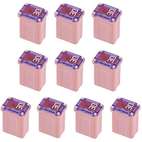 10 Pack 608830 30 Amp Micro Cartridge Fuses Micro Fuse FMM Mcase Micro Female Fuses Cover