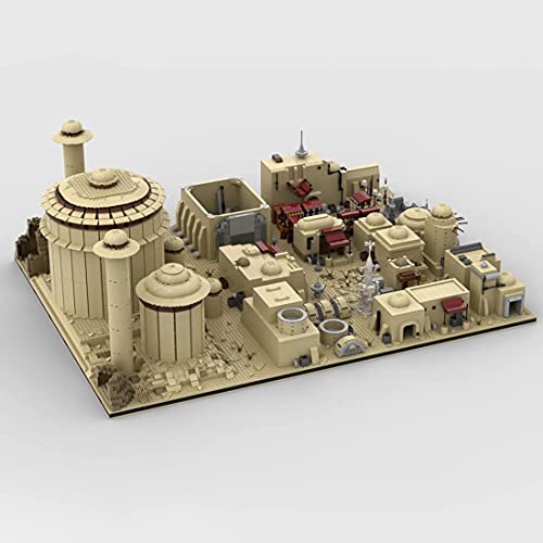 SPLD Space Wars Modular Haus Set, MOC-56649, 9585 Teile CustomModular Tatooine City Architektur Modell Haus Kit, MOC DIY… – Bild 3