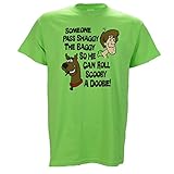 Someone Pass Shaggy The Baggy so He Can Roll Scooby a Doobie on Green t-Shirt - XL