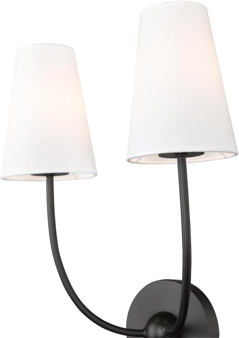 Z-Lite 3040-2S-BN Shannon Wall Sconce, 2-Light 120 Total Watts, Brushed Nickel