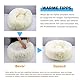 Hundebett Katzenbett Flauschig Rund aus Plüsch - Donut Kuscheliges Hundekissen Hundekorb Waschbar S/M/L/XL/XXL für Kleine, Mittelgroße und Große Hunde, Katzen und Andere Haustiere (S-40cm, Braun)