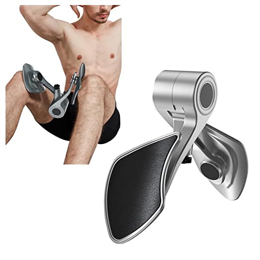 OHKYOOT Thigh Master Adjustable Strength Thigh Exerciser,Kegel Exercises Device,Exercise Arms,Buttocks,Thigh,Pelvic Floor Strengthening Device (Gray)