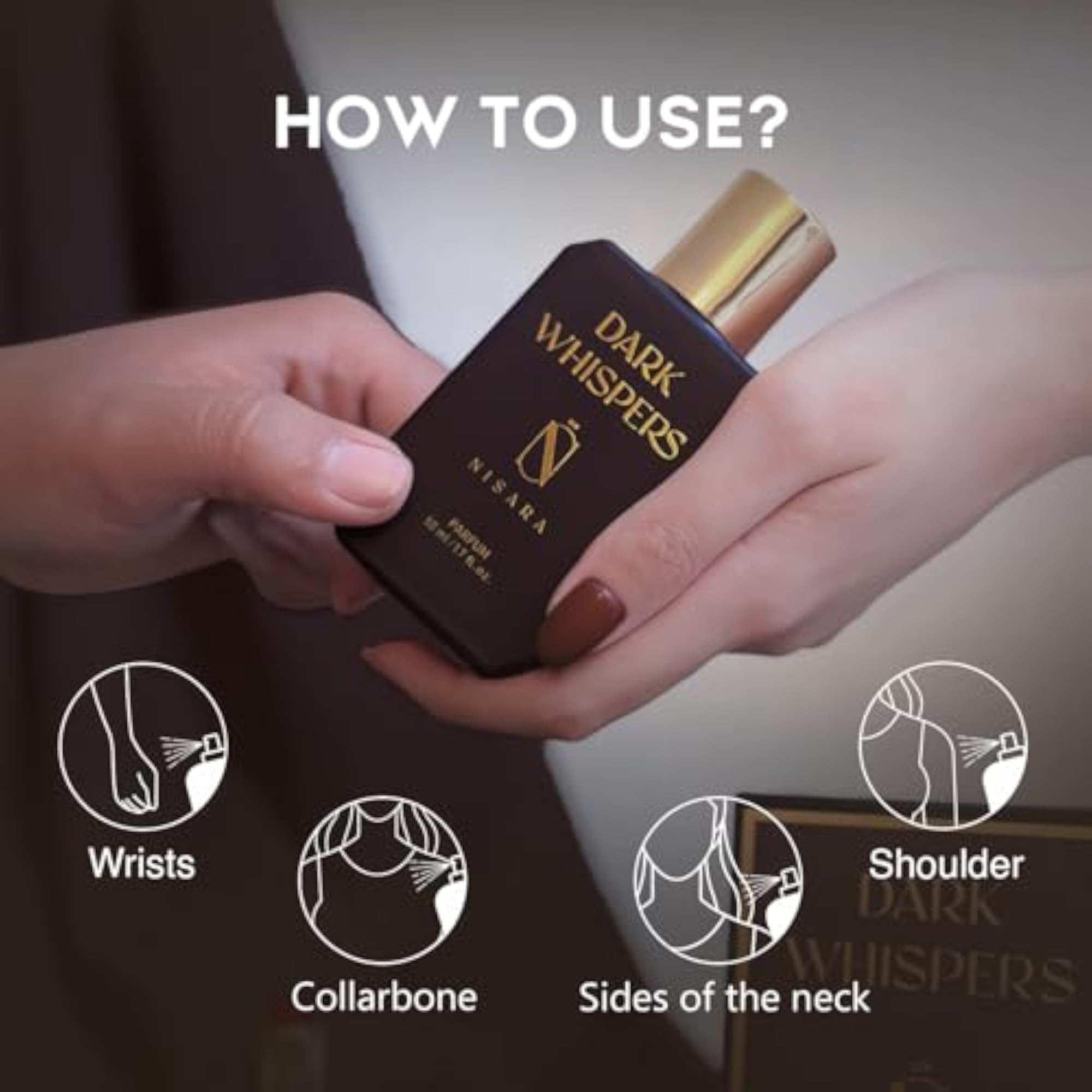 Dark Whispers EDP Perfume 50ml, Premium Long Lasting