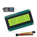2004 LCD Display Module with IIC I2C Serial Interface Adapter LCM Green Backlight Screen ST7066U Controller 20X4 LCD for Arduino, Raspberry pi, Tinkerboard, Nano pi, Banana pi, stm32, DIY Project