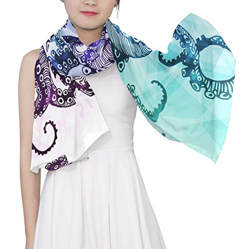 Custom Style Woman Chiffon Scarf Ladies Soft Wrap Silk Shawl4