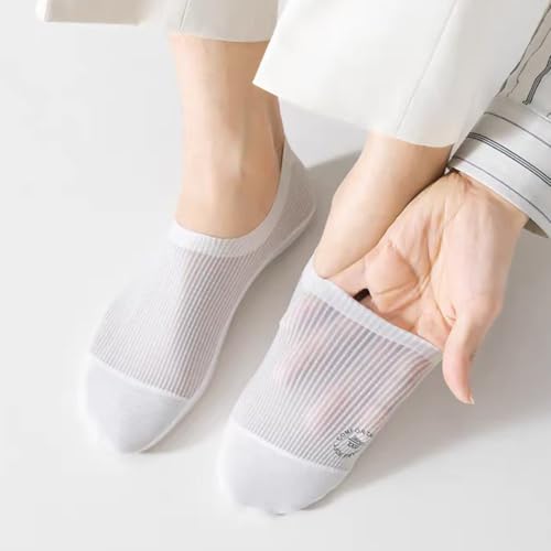 Image of Invisible No Show Socks Pack of 3 for Men | Anti-Slip Silicone Grip Loafer Socks | Breathable Cotton Low Cut Liner Socks for Sneakers & Formal Shoes