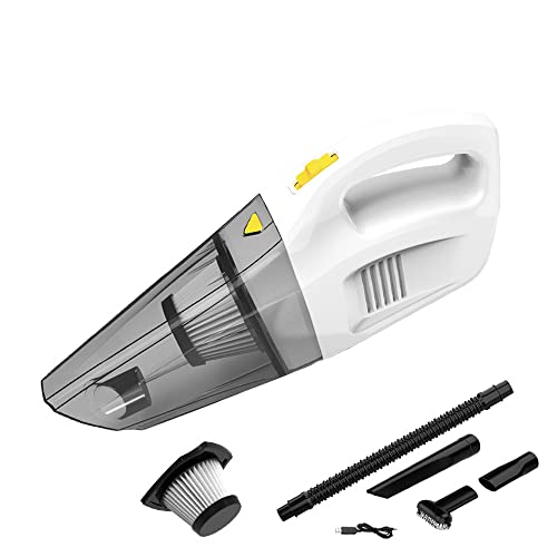 Aspiradora de mano Riloer, aspiradora de coche inalámbrica, aspiradora portátil, mini aspiradora, aspiradoras Compatible con casa y vehículo