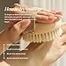 Bare Botanics Dry Body Brush for Lymphatic Drainage - Improve Circulation w/Gentle Exfoliation for Soft Skin - Ergonomically Designed w/Elastic Strap - Soft but Firm Natural Boar Bristles