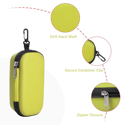 Image of Bukere Double Eyeglasses Case with Adjustable Slots, EVA Hard-shell Travel Dual Glasses Sunglasses Organizer for Men Women