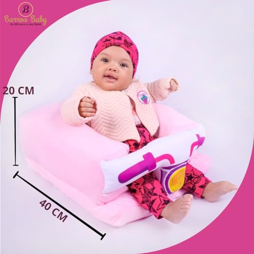 Assento De Bebê Sentar Cadeirinha Apoio Confortável Infantil (Rosa)