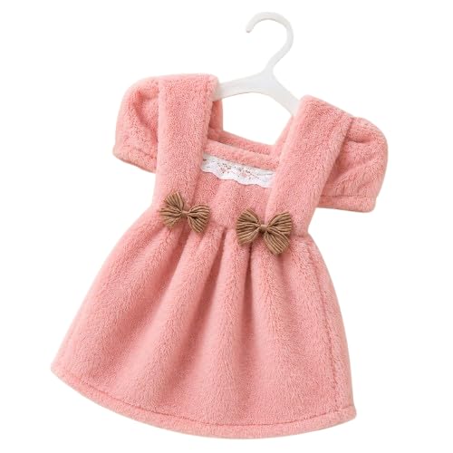 Mshine Cute Frock Style Hanging Hand Towels for Kitchen & Bathroom – Soft Microfiber Dress-Shaped Towel with Hanger – Absorbent & Quick Dry Multicolor (Pack of 1)-image-8