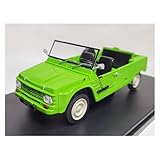 YLQERZ Classique Die Cast Modèle 1:24 pour Citroen MEHARI Modèle De Véhicule Tout-Terrain Ornements en Alliage Échelle Décoration en Métal Vert Miniature De Collection
