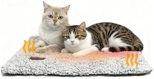 MORA PETS Self Heating Cat Bed Washable Heated Cat Blanket Washab...