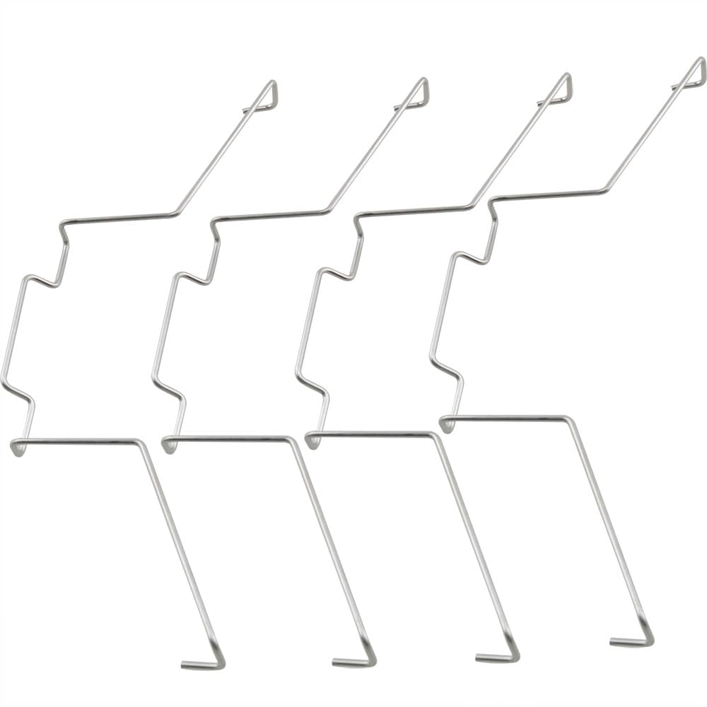 HSCGIN 6PCS Steel Wire Computer Motherboard CPU Cooler Silver Fan Retainer Clip Hook Style with 12cm Wire Fastening Computer Cooling Accessories