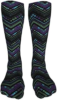 702 Unisex Trainer Socks Stripes Bright Socks Breathable Running Socks Warmer Work Socks For Trekking Football 50Cm