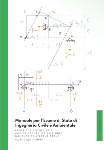 Manuale per l’Esame di Stato di Ingegneria Civile e Ambientale: Prova scritta 2024; Codice Deontologico e Quiz; Domande dell’Esame Orale