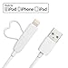GGMM MFI Certified Apple Lightning Cable Quick Charge 2-in-1 Mirco USB Charging Cable Connector for Iphone7, 7plus, ipad,Samsung and Android Smart Phones
