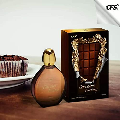 Image of FRASIYON Chocolate Fantasy Apparel Perfume Spray | 100 ml | Rich Chocolate & Sweet Gourmand Fragrance | Long Lasting Casual & Everyday Wear Scent for Men & Women