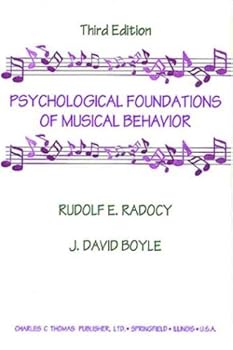 Hardcover Psychological Foundations of Musical Behavior Book