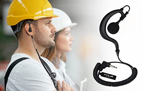 Écouteur Talkie-walkie 2.5mm UAYESOK - Forme G, Crochet D'oreille Doux, Compatible Kenwood, Motorola, HYT, Yaesu