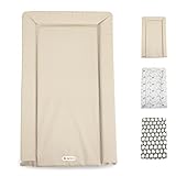 My Babiie Changing Mat - Padded, Waterproof, Raised Edges, Easy Wipe Clean, Baby Nappy Change Mat - Oatmeal Herringbone