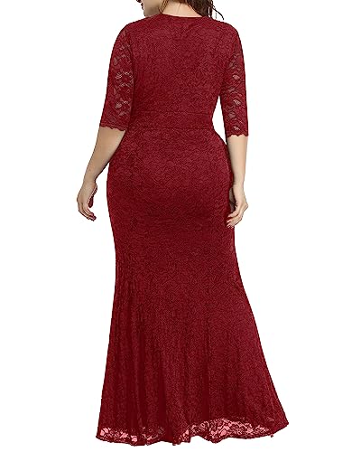 Image of Pinup Fashion Plus Size Formal Evening Dress Wedding Guest Bridal Gowns