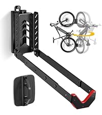 monTEK Draaibare Fietswandhouder, Fietsen Wandhaak voor de Garage, Fietshouder Muur Verticale Fietsstandaard tot 30 kg, Ruimtebesparend Fietsophangsysteem voor MTB, Racefiets, E-bikes (2 Stuks
