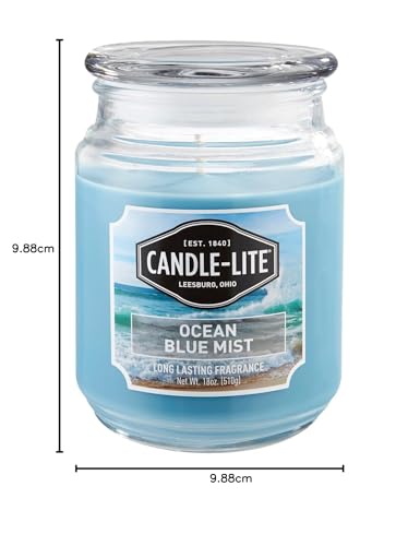 Bougie aromathérapie longue durée grand format parfum bleu océan - 8