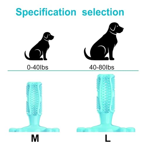Image of Chew Toy for Dog Toothbrush Stick Dog Toys for Aggressive Chewers Interactive Toys Treats Tough Toy to Keep Them Busy Chew for Small Dogs (Blue, L)