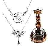 Pulsera de pentagrama: un pentagrama es un símbolo de estrella con 5 puntos. Cada punto tiene su propio significado y elemento: espíritu, tierra, aire, fuego y agua, que cada uno contribuye a nuestras vidas. Utilizado por varias tradiciones espirituales a lo largo del tiempo, una excelente adición para tu colección de joyas.