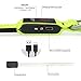BSeen LED Dog Collar, USB Rechargeable Light Up Safety Pet Collar with 3 Glowing Modes & 3 Reflective Strings, Adjustable Soft Nylon Webbing, Great for Small Medium Large Dogs (Medium, Neon Green)