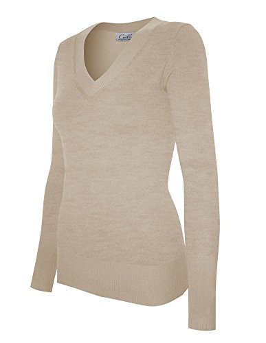 Image of Cielo Women's Solid Soft Stretch Pullover Knit Sweater