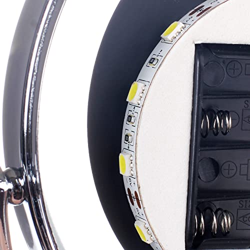 HIMRY 18cm LED Illuminato Specchio Pieghevole da