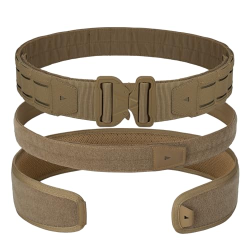 Image of YAKEDA Tactical Battle Belt-Quick-Release Rigger Men's Belts Airsoft Nylon Inner & Outer Anti-slip Belt
