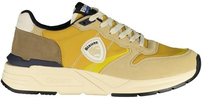 Blauer Ray01 Mens Trainers Beige/Yellow US25BU07 S5RAY01/NYN