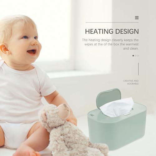 Chauffe-lingettes pour bébé USB en plastique vert à usage multifonction