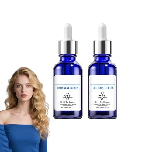 Siero per capelli ai peptidi - lozione di supporto avanzato per i follicoli - siero per cuoio capelluto ai peptidi, nutre il cuoio capelluto e favorisce un aspetto sano dei capelli (2 bottiglie)