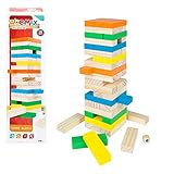 Incluye un dado madera con círculos de colores