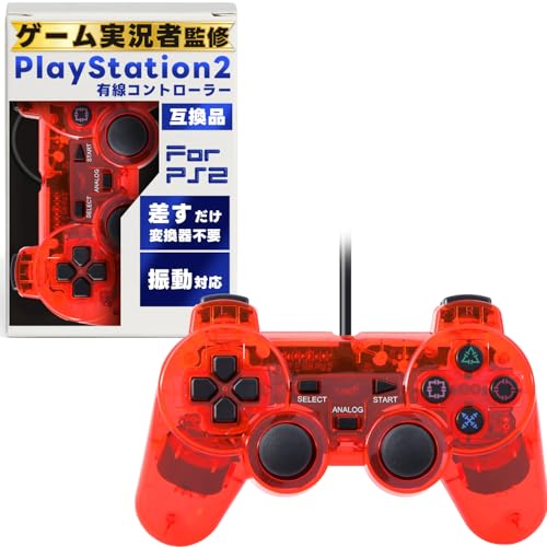 �y�Q�[�������ҊďC�z ps2 �R���g���[���[ �݊��i �L���R���g���[���[ �w���蓮�쁕��x���x �v���[�X�e�[�V����2 ��p (�N���A���b�h)