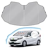 J-PREMIS ホンダ フリード GB5/6/7/8型 フロントガラス サンシェード 2代目 2016年9月-現行 車用サンシェード 三角窓付き UVカット 遮光シェード 日よけ ハンドルサンシェード 遮光 断熱 暑さ対策 車中泊 折り畳み式 ハニカム設計 収納袋付き 車種専用 内装パーツ 取付簡単 メーカー直営