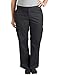 Dickies Women's Plus Size Relaxed Cargo Pant, Rinsed Black, 24W Regular